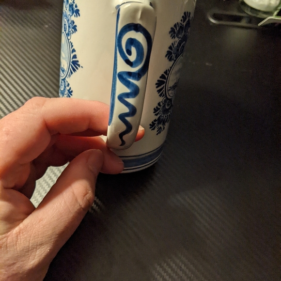 Heineken Beer Stein Delft Blue handpainted - Picture 4 of 7